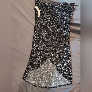 URBAN Romantics Asymmetrical Black and White Skirt